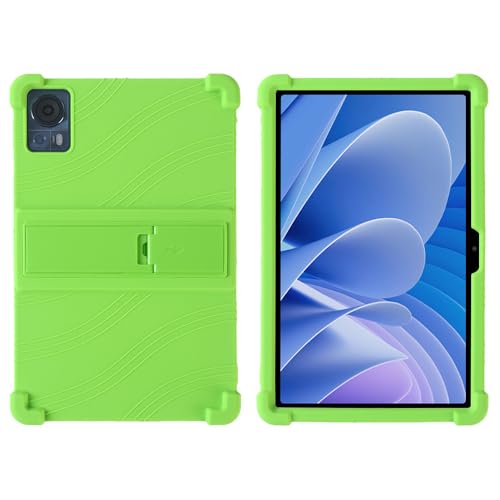 YIFENGXING Hüllen für DOOGEE T30 Pro Tablette 11 Zoll Einteilig Weich Silikonhülle mit Ständer Fall Schutz Ultra Schlank Schale (Grün) von YIFENGXING
