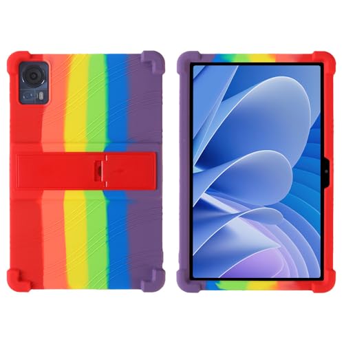 YIFENGXING Hüllen für DOOGEE T30 Pro Tablette 11 Zoll Einteilig Weich Silikonhülle mit Ständer Fall Schutz Ultra Schlank Schale (Multicolor) von YIFENGXING