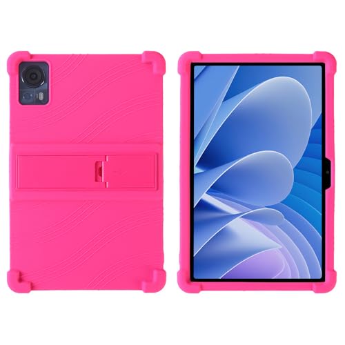 YIFENGXING Hüllen für DOOGEE T30 Pro Tablette 11 Zoll Einteilig Weich Silikonhülle mit Ständer Fall Schutz Ultra Schlank Schale (Rosa) von YIFENGXING