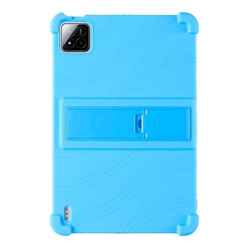 YIFENGXING Hüllen für Xiaomi Pad 7/7 Pro 11.2 Zoll Tablette Modell 24091RPADC Einteilig Weich Silikonhülle mit Ständer Fall Schutz Ultra Schlank Schale (Hell blau) von YIFENGXING