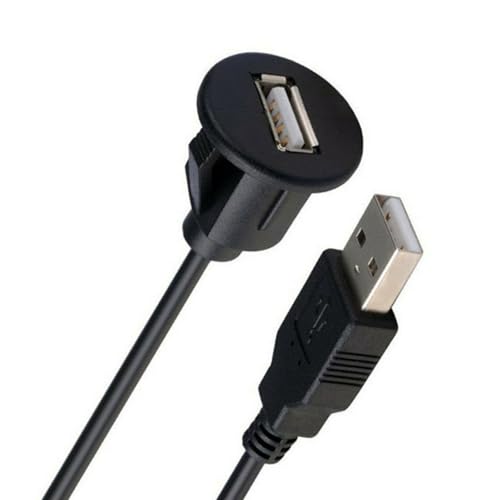 Auto Dashboard Panel Mount Cable USB 2.0 Männlich Weibliche Ladungskabel Wasserdatenübertragungsdraht Für PC Laptop 100 Cm Auto Dashboard Panel Mount Cable USB 2.0 Männlich Weibliche Ladungskabel Wasserdatenübertragungsdraht Für PC Laptop 100 Cm von YIGZYCN