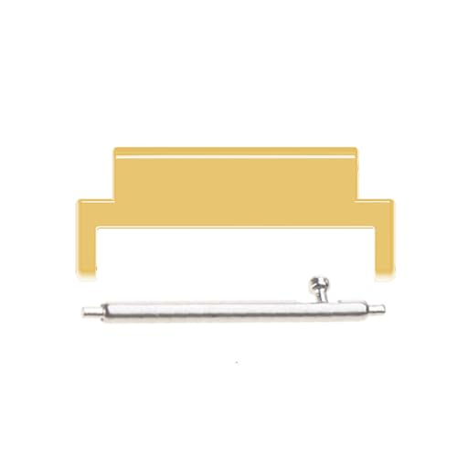 Schnellverschluss Smartwatch Armband Anschluss Ösen Adapter Für 18 Mm Bis 20 Mm Verstellbare Metallglieder Befestigungsarmband 2-teiliges Metall Verbindungsstück Für Smartbands Ösen Adapter Metall von YIGZYCN