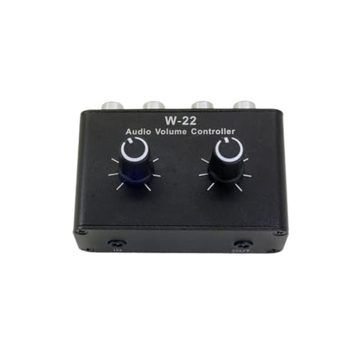 Tragbare 3,5-mm-Lautstärken-Steuerbox, kleiner Inline-Lautstärkeregler, kleiner Sound-Controller für Kopfhörer und Lautsprecher von YIGZYCN