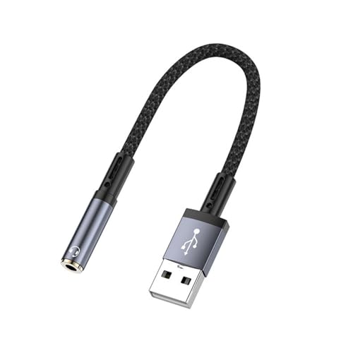 USB-auf-3,5-mm-Adapter mit intelligentem Chip für klaren Sound, USB 5.1-K-Soundkarte, kompatibel USB-auf-3,5-mm-Adapter mit intelligentem Chip für klaren Sound, USB 5.1-K-Soundkarte, kompatibel von YIGZYCN