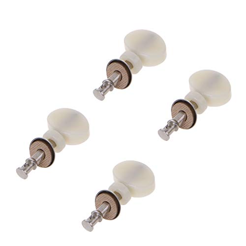 Ukulelen-Saiten, Stimmstift, Stimmgerät, Reibung, Ukulele, Saitenversteller, Handwerk, Weiß, 4 Stück Ukulelen-Saiten, Stimmstift, Stimmgerät, Reibung, Ukulele, Saitenversteller, Handwerk, Weiß, 4 Stück von YIGZYCN