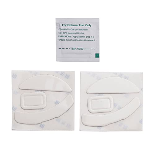 YIGZYCN 2 Sets Mausfüße Maus Skates Aufkleber Pad Gleiter Gebogene Kanten Mausfüße Ersatz Für DeathAdder V2 Weiße Mausfüße Ersatz Eisversion Verbessertes Weiß von YIGZYCN
