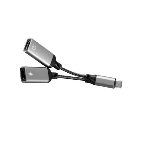 YIGZYCN 2-in-1 USB-C-Splitter-Konverter-Adapter für Kopfhörer und Lade-Schnellladelösung für Typ-C-Schnittstellen Geräte YIGZYCN 2-in-1 USB-C-Splitter-Konverter-Adapter für Kopfhörer und Lade-Schnellladelösung für Typ-C-Schnittstellen Geräte von YIGZYCN