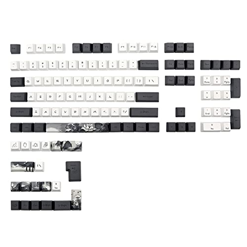 YIGZYCN Mechanische Tastatur Tastenkappen 124 Stück OEM Profil Dye Sub Für Schlüsselabdeckung Für Cherry MX Dz60 Anne Pro2 Gk61 Tastenkappen Set von YIGZYCN