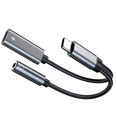 YIGZYCN Typ C auf 3,5 mm Sound- und Ladeadapter, Doppelfunktion, Typ C auf 3,5 mm Kopfhörer und Ladeadapter für Telefon 15/16 YIGZYCN Typ C auf 3,5 mm Sound- und Ladeadapter, Doppelfunktion, Typ C auf 3,5 mm Kopfhörer und Ladeadapter für Telefon 15/16 von YIGZYCN