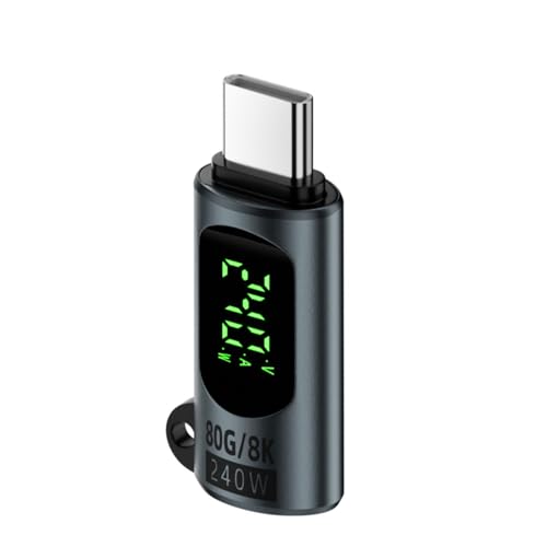 YIGZYCN USB-C-Stecker auf Buchse, USB-C-Adapter mit 240 W Schnellladung und 8K @ 60 Hz Videoausgang für Laptop YIGZYCN USB-C-Stecker auf Buchse, USB-C-Adapter mit 240 W Schnellladung und 8K @ 60 Hz Videoausgang für Laptop von YIGZYCN