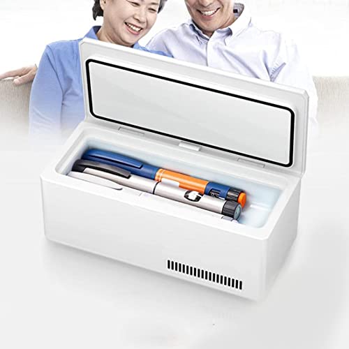 YIHEMEI Tragbare Insulin Kühlbox,led-anzeige Medikamente Kühlschrank,Reise, Zuhause, Portable Auto Kühlung Case,(22.5cm*10.3cm*9.5cm),1*Battery von YIHEMEI
