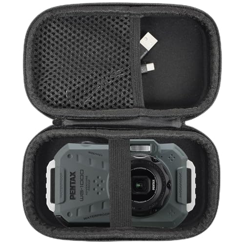 YIIWAY Harte Tasche Hülle Kompatibel mit wasserdichte Digitale Kompaktkamera PENTAX WG-1000, Schutzhülle Case Tragetasche, Nur Tasche - Schwarz YC82003 YIIWAY Harte Tasche Hülle Kompatibel mit wasserdichte Digitale Kompaktkamera PENTAX WG-1000, Schutzhülle Case Tragetasche, Nur Tasche - Schwarz YC82003 von YIIWAY