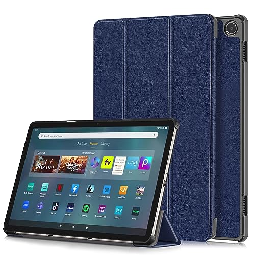 YIIWAY Kompatibel mit Amazon Fire Max 11 Hülle, Blau Dünn Tablet Handyhülle Schutzhülle Case mit Standfunktion YW55374 von YIIWAY