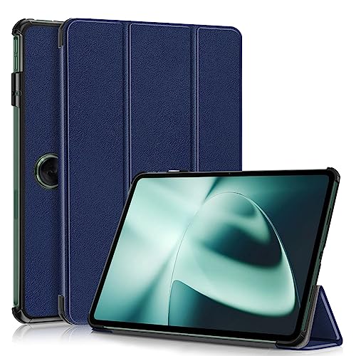 YIIWAY Kompatibel mit OnePlus Pad (11.61") Hülle, Blau Dünn Tablet Handyhülle Schutzhülle Case mit Auto Sleep/Wake Funktion und Standfunktion YW55028 von YIIWAY