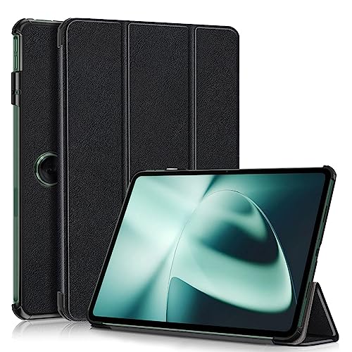 YIIWAY Kompatibel mit OnePlus Pad (11.61") Hülle, Schwarz Dünn Tablet Handyhülle Schutzhülle Case mit Auto Sleep/Wake Funktion und Standfunktion YW55025 von YIIWAY