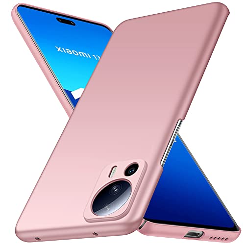 YIIWAY Kompatibel mit Xiaomi 13 Lite Hülle, Rose Gold Sehr Dünn Hülle Handyhülle Harte Schutzhülle Case Kompatibel mit Xiaomi 13 Lite YW42993 von YIIWAY