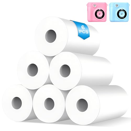 6 Rollen Druckpapier Thermopapier, Sofortbildkamera Kinderkamera Druckpapier Nachfüllpapier 6 Rollen Druckpapier Thermopapier, Sofortbildkamera Kinderkamera Druckpapier Nachfüllpapier von YIKANWEN