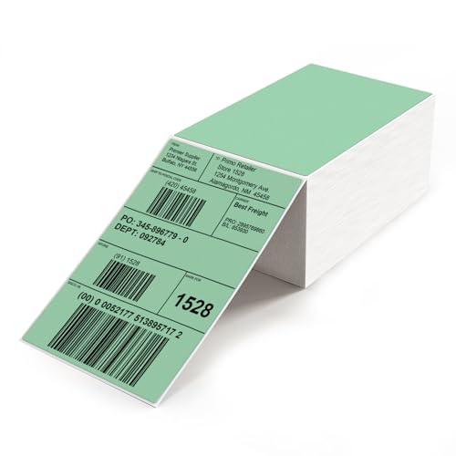 YIKIADA Grün Versandetiketten 4 X 6 Zoll Vinyl Selbstklebend Thermo Aufkleber Wasserdicht Perforierte Thermo Direkt Etiketten für Büro Lager Haus 500 Stück YIKIADA Grün Versandetiketten 4 X 6 Zoll Vinyl Selbstklebend Thermo Aufkleber Wasserdicht Perforierte Thermo Direkt Etiketten für Büro Lager Haus 500 Stück von YIKIADA