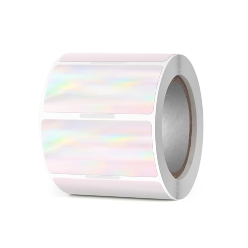 YIKIADA Holographic Thermo Etiketten Vinyl 25 × 50 mm Regenbogen Rolle Rechteckig Selbstklebend Adressaufkleber Wasserdicht Name Aufkleber für Logo Barcode QR Code DIY 300 Stück YIKIADA Holographic Thermo Etiketten Vinyl 25 × 50 mm Regenbogen Rolle Rechteckig Selbstklebend Adressaufkleber Wasserdicht Name Aufkleber für Logo Barcode QR Code DIY 300 Stück von YIKIADA