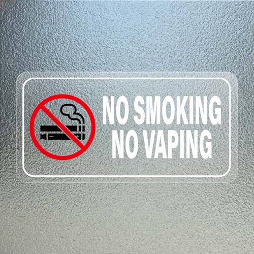 YIKIADA No Smoking No Vaping Schild Vinyl 10 × 5 CM Selbstklebend Rauchen Verboten Aufkleber Rauchverbot Warnzeichen Zigaretten Verbotszeichen für Außen und Innen 10 Stück YIKIADA No Smoking No Vaping Schild Vinyl 10 × 5 CM Selbstklebend Rauchen Verboten Aufkleber Rauchverbot Warnzeichen Zigaretten Verbotszeichen für Außen und Innen 10 Stück von YIKIADA