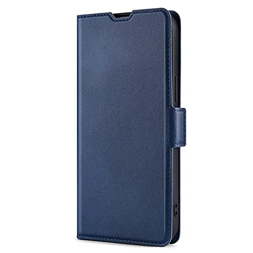 YIKLA Hülle für Xiaomi 11T/Xiaomi 11T Pro, Premium Leder PU/TPU Leder Flip Folio Tasche Handyhülle, mit [Kartenfach] [Magnetverschluss] Standfunktion Brieftasche Handy Cover, Blau von YIKLA