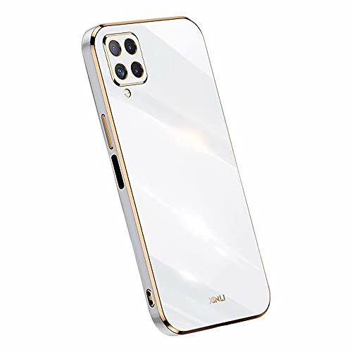 YIKLA Schutzhülle für Samsung Galaxy A22 4G, weich, TPU, Silikon, plattierter Rand, stoßfest, Weiß YIKLA Schutzhülle für Samsung Galaxy A22 4G, weich, TPU, Silikon, plattierter Rand, stoßfest, Weiß von EsOyl