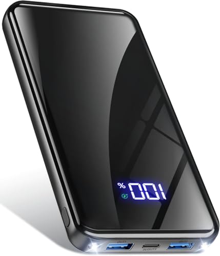 YILANS Power Bank, tragbares Ladegerät, Powerbank 10000 mAh, 22,5 W (USB-C-Eingang und -Ausgang), PD 3.0 QC 4.0, Schnellladung mit Taschenlampe, kompatibel mit iPhone 16, 15, 14, 13, 12 und Galaxy von YILANS