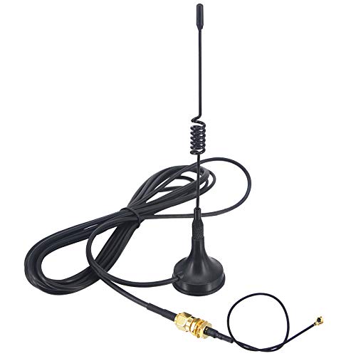 433 MHz 5dbi WiFi Antenne SMA Stecker Antenne Aerial Flexible mit Magnetic Base mit SMA zu U.fl IPX IPEX 1.13mm Kabel 15CM für Auto Fahrzeug Mounte Digital Homematic CCU2 CC1101 Amateurfunk von YILIANDUO