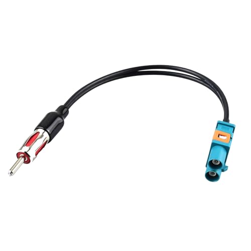 YILAINDUO Fakra zu DIN Adapterkabel Dual Fakra Z Stecker zu Din ISO Stecker DAB Antennenkabel RG174 15CM für Auto Stereo Audio FM/AM Radio Antenne HD Radio Head Unit CD Media Player Receiver von YILIANDUO