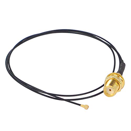 YILIANDUO 50CM / 19,68 Zoll SMA Buchse Bulkheads an U.FL IPX MHF4 Mini PCI Pigtail Antenne WiFi Kabel IPEX Antennenerweiterung für Mini PCI zu PCIE Karte Wireless LAN WLAN Pack von 2 von YILIANDUO
