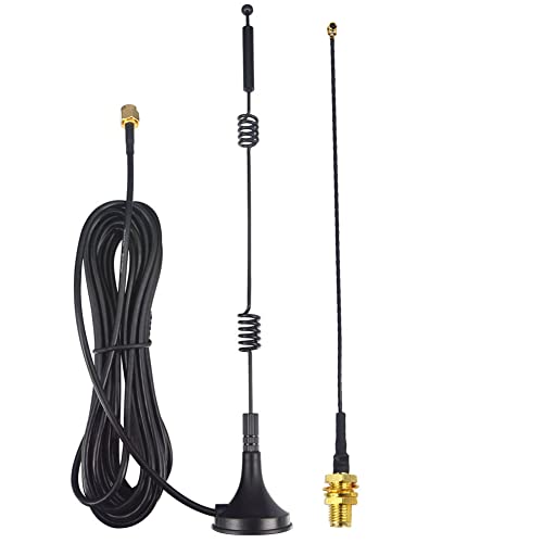 YILIANDUO Dual Band WiFi Antenne 9dBi 2.4G/5.8G 5GHz Antenne Magnetfuß SMA Stecker Antenne + SMA Buchse auf U.FL IPX IPEX Kabel 15CM für Intel Fenvi Wireless Mini PCI Express PCIE Netzwerkkarte von YILIANDUO