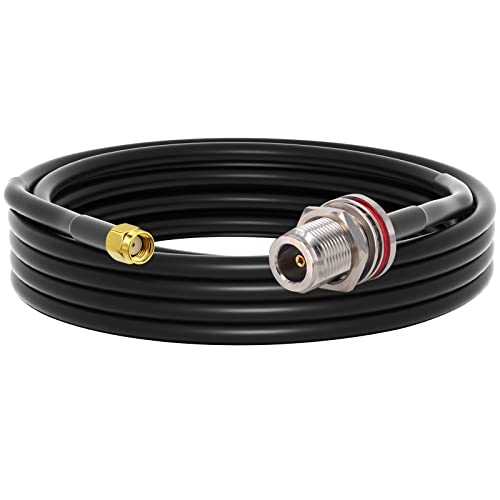 YILIANDUO LoRa Antennen Verlängerungskabel N Buchse auf RP-SMA Stecker Low Loss Y240 Kabel 3M für LoraWan Gateway Antenne RAK Nebra Bobcat HNT Helium Hotspot Miner Antenne Wireless Router von YILIANDUO