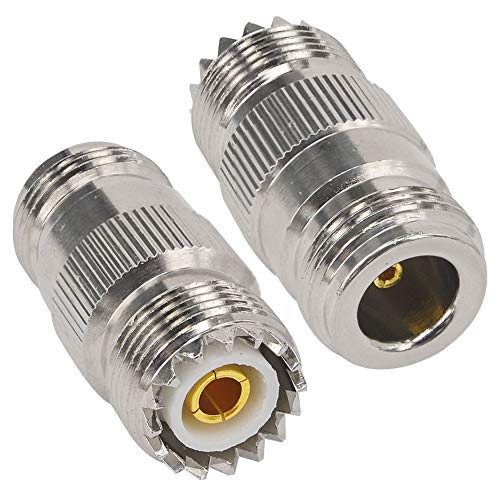 YILIANDUO RF Koaxialadapter Anschluss kit N Buchse zu UHF PL-259 SO-239 Buchse Gerade Koax Adapter für WiFi Antenne Repeater Funksignal 2 Stücke von YILIANDUO