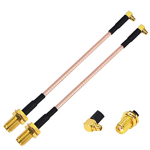 YILIANDUO SMA Buchse zu MMCX Stecker 10CM rechtwinklig RG316 Kabel MMCX zu SMA Verlängerungskabel für WiFi Antenne Pigtail QAV250 H210 FPV Racing Pack von 2 von YILIANDUO