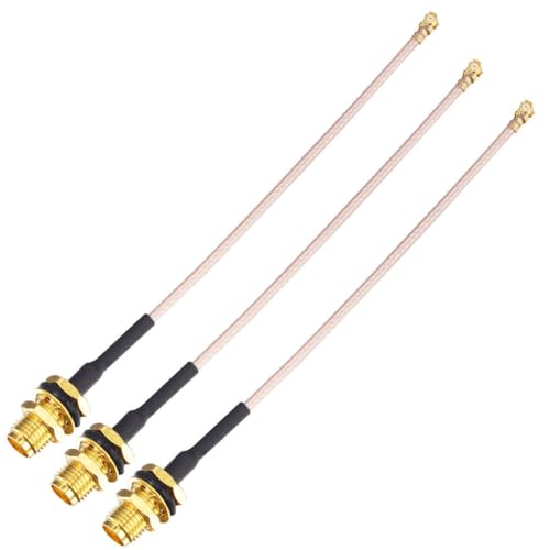 YILIANDUO SMA Kabel SMA Buchse Bulkhead zu IPX IPEX U.FL Pigtail WiFi Antennen Adapterkabel RG178 15CM für Wireless Mini PCI PCIE Netzwerkkarte WiFi Adapter FPV UAV Drone Controller Packung mit 3 YILIANDUO SMA Kabel SMA Buchse Bulkhead zu IPX IPEX U.FL Pigtail WiFi Antennen Adapterkabel RG178 15CM für Wireless Mini PCI PCIE Netzwerkkarte WiFi Adapter FPV UAV Drone Controller Packung mit 3 von YILIANDUO