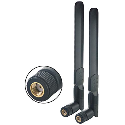 YILIANDUO WLAN Antenne Dualband 2.4 GHz / 5.8 GHz 8 dBi MIMO RP-SMA Antennenstecker für WLAN Router TP-Link WLAN Router Mini-PCI Express PCIE Netzwerkkarten Sicherheitskamera 2er-Pack von YILIANDUO