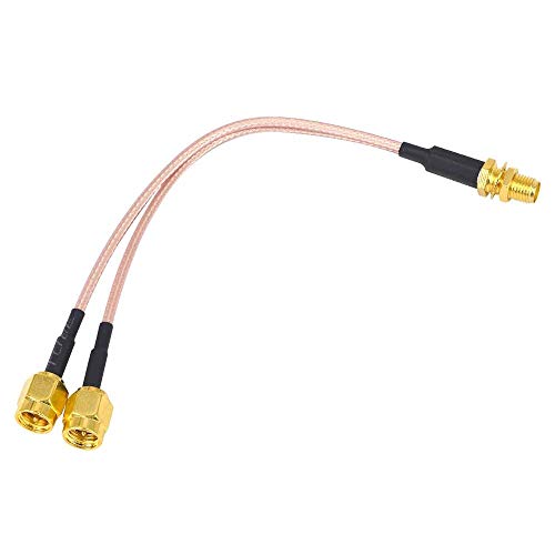 YILIANDUO SMA Splitter Kabel WiFi Antenne kabel SMA Buchse auf Y-Typ 2 * SMA Stecker Kabel RG316 15CM für 4G LTE WiFi Router Gateway Modem Mobilfunk Router von YILIANDUO