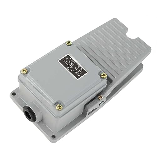 YILIKISS Fußschalter Rutschfestes, Aluminiumgehäuse Momentary Pedal Silberkontakte LT3 für medizinische Instrumente, Textilausrüstung, Schweißgeräte, Drehmaschinen, Schleifmaschinen usw YILIKISS Fußschalter Rutschfestes, Aluminiumgehäuse Momentary Pedal Silberkontakte LT3 für medizinische Instrumente, Textilausrüstung, Schweißgeräte, Drehmaschinen, Schleifmaschinen usw von YILIKISS