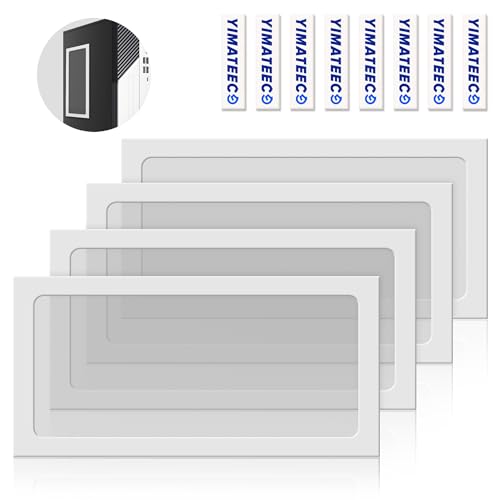 YIMATEECO Staubfilter Lüfterabdeckung PC 280mm Magnetischer mit Ultrafein 80 Maschen Nylon Netz, PC Staubfilter Lüfterabdeckung Kompatibel PC-Lüfter,PC-Kühler(Nylon, 140x280mm, 4Stü, Weiß) von YIMATEECO
