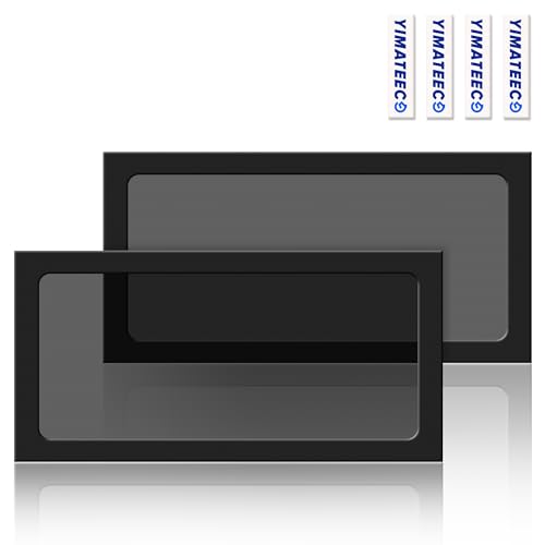 YIMATEECO Staubfilter Lüfterabdeckungen 280mm PC Staubfilter mit Magnetrahmen, Nylon 80 Maschen Lüfterabdeckung für Computer-Kühlerlüfter, PC-Kühler Lüftergitter (Nylon, 140 * 280mm, 2Stü, Schwarz) von YIMATEECO
