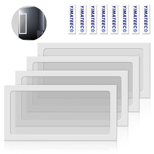 YIMATEECO Staubfilter Lüfterabdeckungen PC 240mm für Computer-Kühlerlüfter, Netzteil, Router, Nylon 80 Mesh,Magnetischer Rahmen,PC-Lüfter,PC-Kühler(Nylon, 120 * 240mm, Weiß, 4Stü) von YIMATEECO
