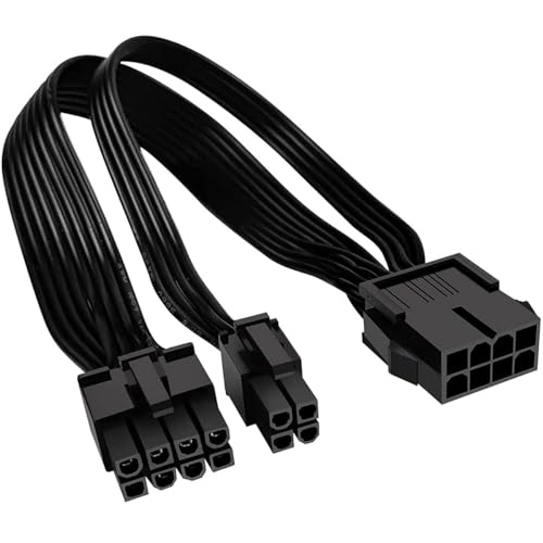 YIMIKEDAYA CPU 8 Pin auf CPU 8 Pin + 4 Pin ATX Motherboard Stromverlängerungskabel EPS 12V Stromkabel für Motherboard 20cm von YIMIKEDAYA