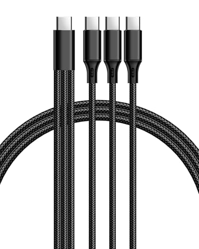 YIMINGOUFEI USB Type-C 3-in-1-Ladekabel, 1,2 m, gleichzeitiges Schnellladen, geflochtenes Kabel aus Nylon, Schwarz YIMINGOUFEI USB Type-C 3-in-1-Ladekabel, 1,2 m, gleichzeitiges Schnellladen, geflochtenes Kabel aus Nylon, Schwarz von YIMINGOUFEI