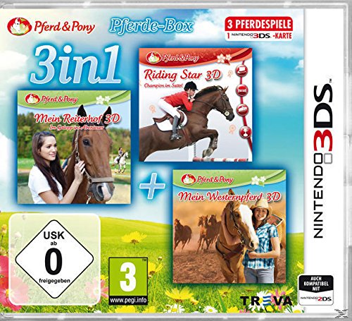 3 in 1 - Pferd & Pony Pferde-Box (Riding Star/Mein Reiterhof 3D/Mein Westernpferd 3D) von YIMOJI
