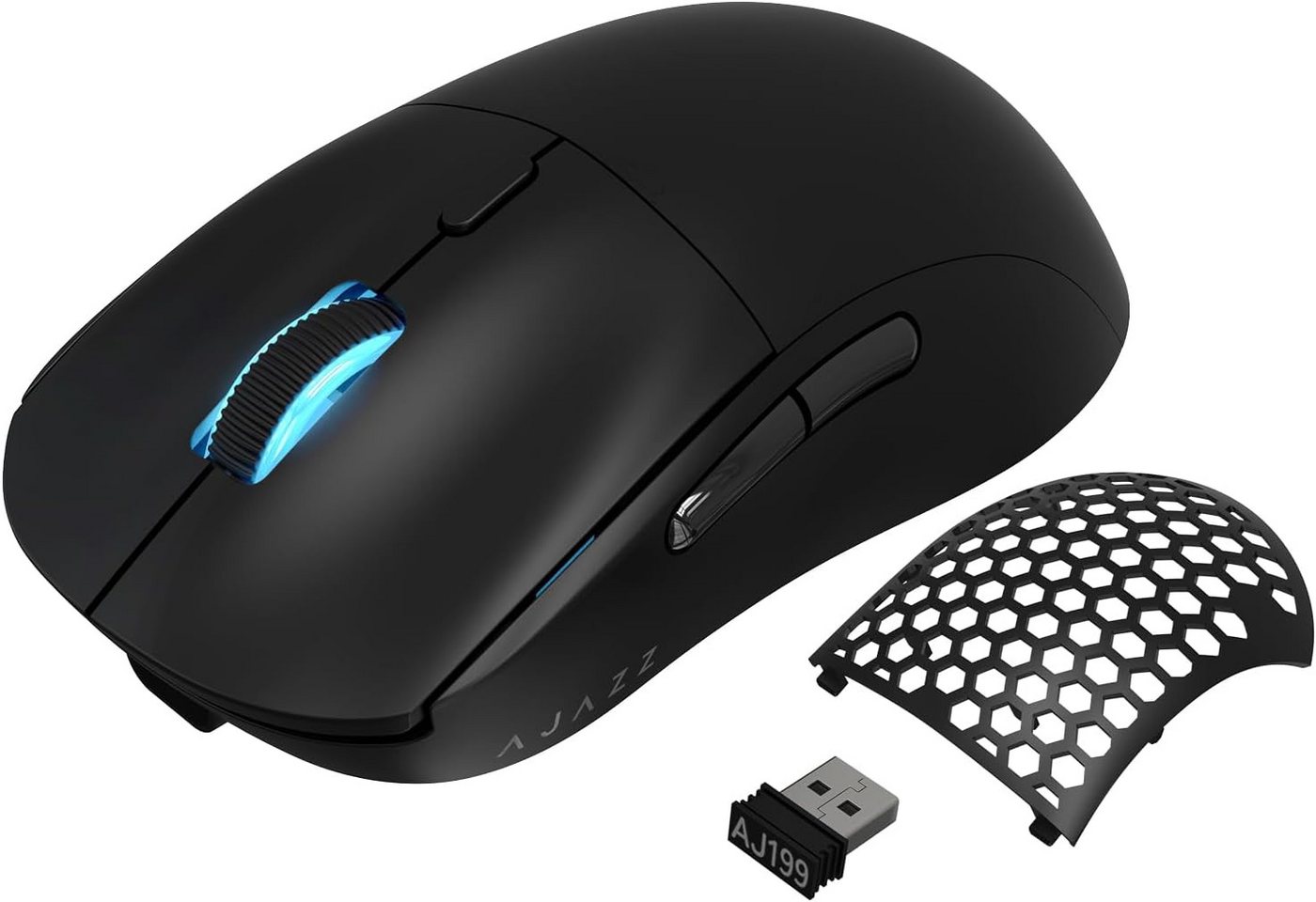YINDIAO Optischer Sensor Pixart PAW3395,26000 DPI, 2.4 GHz mit Lange Akku Gaming-Maus (2.4Ghz Wireless, usb, 2,4-GHz mit 1 ms Verzögerung ermöglicht unterbrechungsfreies Spielen) von YINDIAO