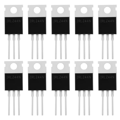 YINETTECH 10 STÜCKE IRLZ44N Logic Level MOSFET Transistoren 47A 55V N-Kanal MOSFET Transistoren 29x10x4,5mm Verwendet Werden Elektronische Schalter Steuerbare Gleichrichter von YINETTECH