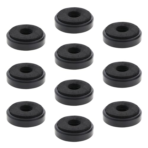 YINETTECH 10 Stück Verstärker-Pads Füße Audio Bodenmatte Lautsprecher Bodenschutz Lautsprecher Vibrationsdämpfer Kompatibel mit Soundbar Lautsprecherständer (Schwarz) von YINETTECH