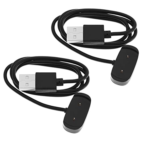 YINETTECH 2 Stk. Uhren Ladekabel Ersatz Kompatibel mit Amazfit GTR 2/ GTR 2e/ GTS 2/ GTS 2e/ GTS2 Mini-USB-Ladekabel 1 M Schwarz von YINETTECH