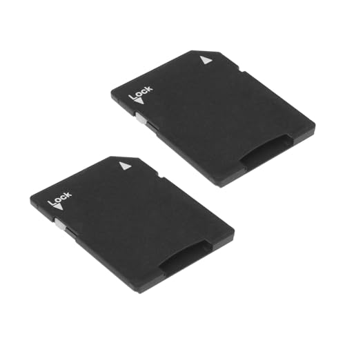 YINETTECH 2 Stück Micro SD-Karte auf SD Kartenadapter TF-Karte Micro SDHC auf SD SDHC-Adapter Geeignet für Digitalkameras Computer SD-Karte unterstützte Geräte Speicherkarte Schwarz YINETTECH 2 Stück Micro SD-Karte auf SD Kartenadapter TF-Karte Micro SDHC auf SD SDHC-Adapter Geeignet für Digitalkameras Computer SD-Karte unterstützte Geräte Speicherkarte Schwarz von YINETTECH