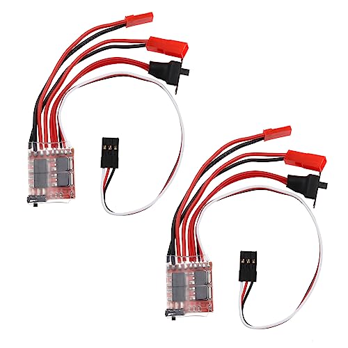 YINETTECH 2 Stück Miniatur-Bürsten-ESC-Controller Kompatibel mit 130/180/260/280/380 Bürstenmotoren Micro-Drahtzieh-ESC-Controllern 4,8 V–8,4 V von YINETTECH